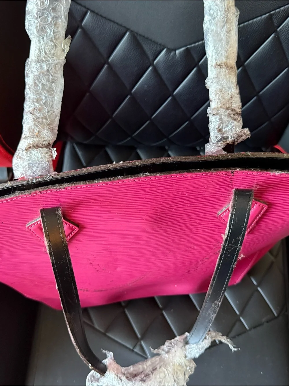 Louis Vuitton Hot Pink Epi Dome Tote